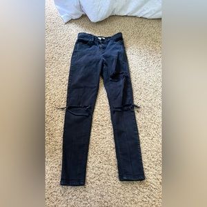 topshop ripped skinny jeans